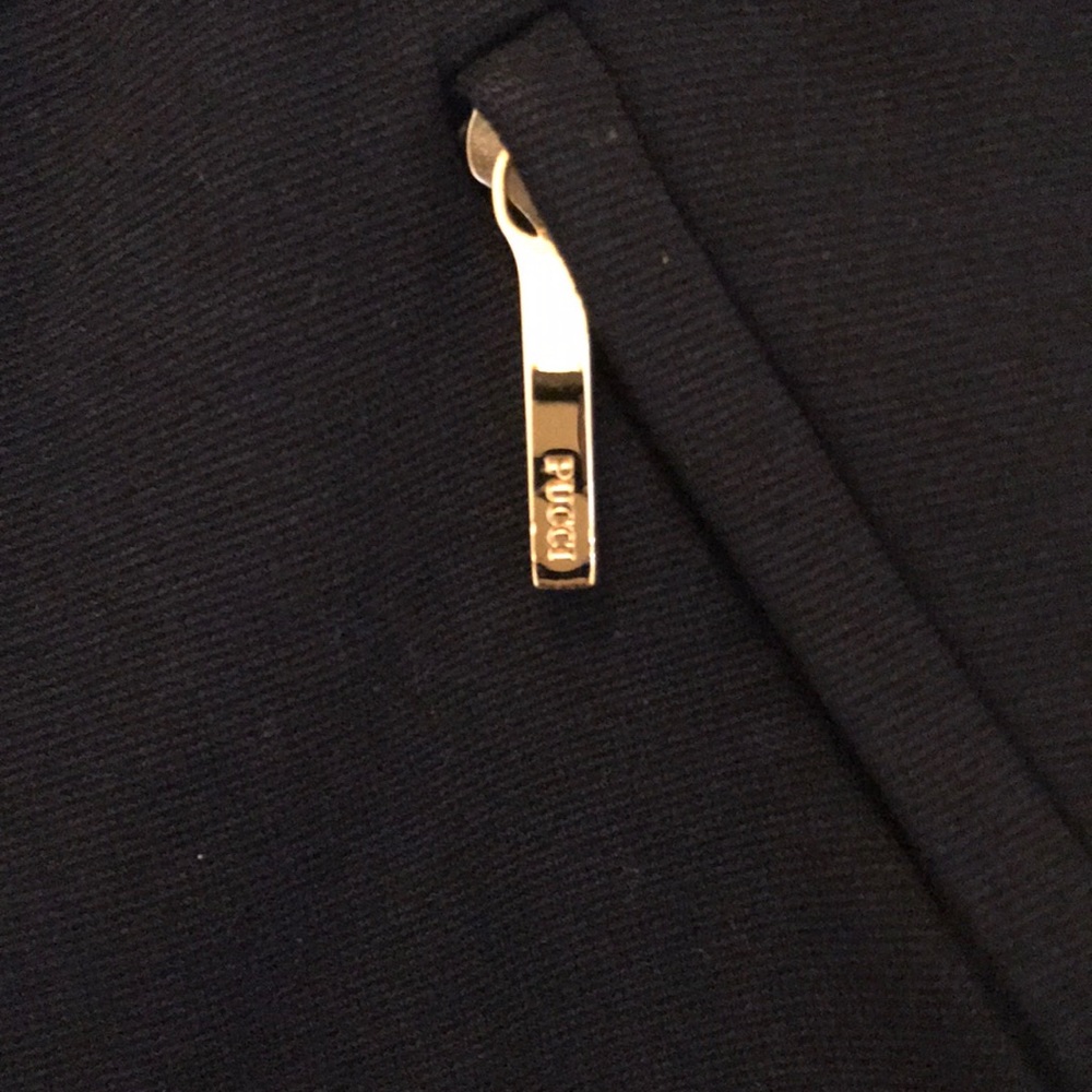 Emilio Pucci Black Pants with Gold Accents - Picture 4 of 8